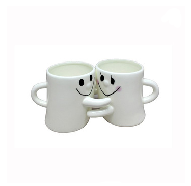 Tazza Mug ceramica bianca a coppia innamorati  TZG010 